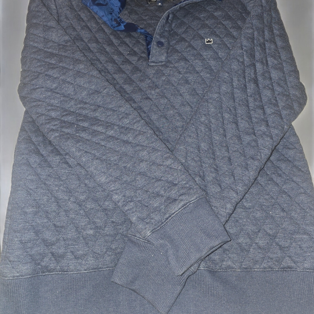 Quilted Crewneck Sweater